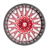 Fittipaldi Off Road FA07 Machied Red Black Custom Truck Wheels 3