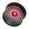 Fittipaldi Off Road FA07 Machied Red Black Custom Truck Wheels 7