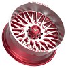 Fittipaldi Off Road FA07 Machied Red Custom Truck Wheels 8