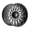 Fittipaldi Off Road FA08 Gloss Black Milled Custom Truck Wheels 13