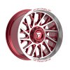 Fittipaldi Off Road FA08 Machied Red Custom Truck Wheels 4