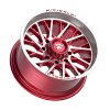 Fittipaldi Off Road FA08 Machied Red Custom Truck Wheels 2