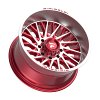 Fittipaldi Off Road FA08 Machied Red Custom Truck Wheels 8