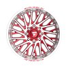 Fittipaldi Off Road FA08 Machied Red Custom Truck Wheels 9