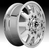 Fuel FF09D 10-Lug Polished Forged Dually Custom Truck Wheels 4