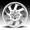 Fuel FF39D 8-Lug Polished Forged Dually Custom Truck Wheels 6