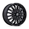 Fuel D868 Arc Dually Gloss Black Milled Custom Truck Wheels 2