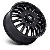 Fuel D868 Arc Dually Gloss Black Milled Custom Truck Wheels 3