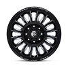 Fuel D868 Arc Dually Gloss Black Milled Custom Truck Wheels 4