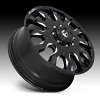 Fuel Blitz Dually D673 Gloss Black Milled Custom Wheels Rims 6