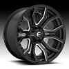 Fuel Rage D711 Gloss Black Milled Custom Wheels Rims 4