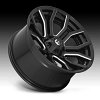 Fuel Rage D711 Gloss Black Milled Custom Wheels Rims 5