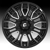 Fuel Rage D711 Gloss Black Milled Custom Wheels Rims 3