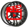 Fuel Heater D718 Satin Black Custom Wheels Rims 10