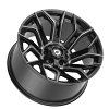 Gear Offroad 776BM Flair Gloss Black Milled Custom Truck Wheels 2