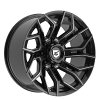 Gear Offroad 776BM Flair Gloss Black Milled Custom Truck Wheels 4