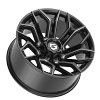 Gear Offroad 776BM Flair Gloss Black Milled Custom Truck Wheels 5