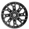 Gear Offroad 776BM Flair Gloss Black Milled Custom Truck Wheels 6