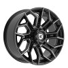 Gear Offroad 776BM Flair Gloss Black Milled Custom Truck Wheels 10