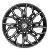 Gear Offroad 776BM Flair Gloss Black Milled Custom Truck Wheels 12