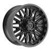 Gear Offroad 775B Surge Gloss Black Custom Truck Wheels 16