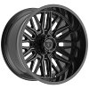 Gear Offroad 775B Surge Gloss Black Custom Truck Wheels 28