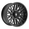 Gear Offroad 775BM Surge Gloss Black Milled Custom Truck Wheels 5