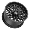 Gear Offroad 775BM Surge Gloss Black Milled Custom Truck Wheels 9