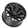 Gear Offroad 776B Flair Gloss Black Custom Truck Wheels 5