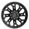 Gear Offroad 776B Flair Gloss Black Custom Truck Wheels 6