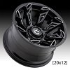 Gear Offroad 752BM Slayer Gloss Black Custom Wheels Rims 12