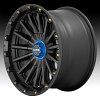 KMC KM102 Signal Machined Black Grey Tint Custom Truck Wheels 7