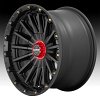 KMC KM102 Signal Machined Black Grey Tint Custom Truck Wheels 9