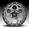 KMC Dirty Harry KM541 Satin Gray Custom Wheels Rims 6