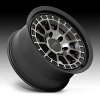 KMC Canyon KM719 Machined Black Gray Tint Custom Wheels Rims 2