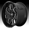 Moto Metal MO803 Banshee Gloss Black Milled Custom Wheels Rims 2