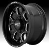 Moto Metal MO803 Banshee Gloss Black Milled Custom Wheels Rims 5