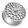 Motiv 442S Breach Gloss Silver Custom Wheels 8