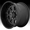 Moto Metal MO801 Phantom Machined Black Gray Tint Custom Wheels Rims 2