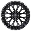 TIS Offroad 566BM Gloss Black Milled Custom Truck Wheels 6