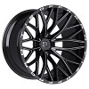 TIS Offroad 566BM Gloss Black Milled Custom Truck Wheels 10