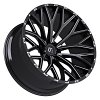 TIS Offroad 566BM Gloss Black Milled Custom Truck Wheels 14