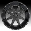 TIS Wheels 551BM Gloss Black Milled Custom Truck Wheels 2