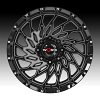 Worx Offroad 820BM Gloss Black Milled Custom Truck Wheels 3