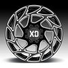 XD Series XD860 Onslaught Gloss Black Milled Custom Truck Wheels Rims 3