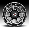 XD Series XD860 Onslaught Gloss Black Milled Custom Truck Wheels Rims 6