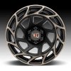 XD Series XD860 Onslaught Machined Black Bronze Tint Custom Truck Wheels Rims 6