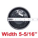 CAP-WX8-B20 / Worx Alloy Gloss Black 8-Lug Snap On Center Cap 5