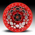 Fuel Unit Beadlock D121 Candy Red Custom Truck Wheels Rims 4