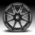 Fuel Hammer D749 Gloss Black Milled Custom Truck Wheels Rims 3